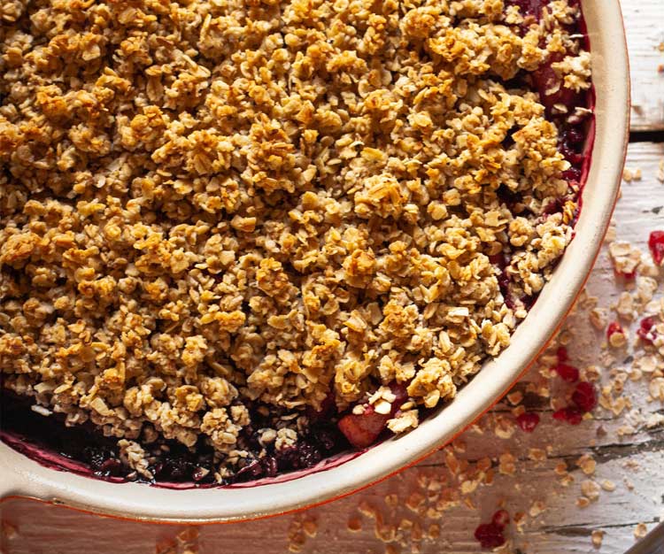 Baked Fruit Crumble
